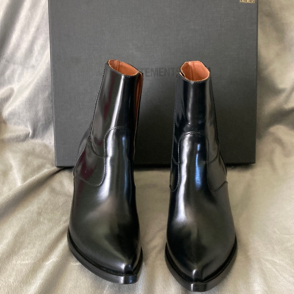 Vetements Ankle Texan Boots . Size 36 ( US size 6 medium). Black